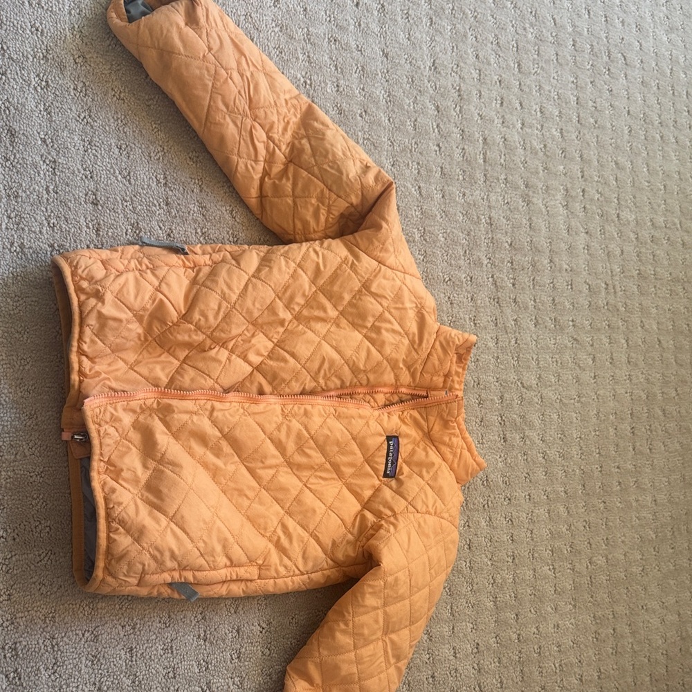 Patagonia Kids Orange Quilted Jacket